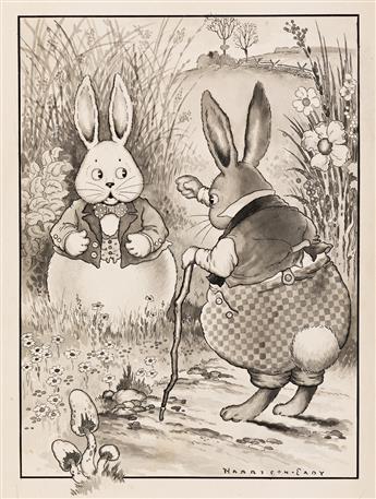 HARRISON CADY (1877-1970) Peter Rabbit was very indignant. [CHILDRENS / RABBITS]